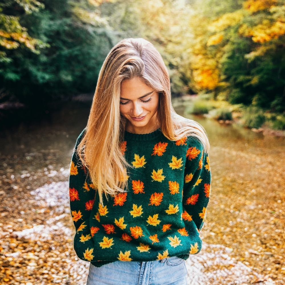 Viral Kiel James Patrick Leaf Sweater